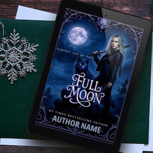 Vorgefertigtes Buchcover - Vollmond - Dark Fantasy Romantik, Ebook Cover, urban Fantasy, Science Fiction, Fantasy, Digital Book Cover Art