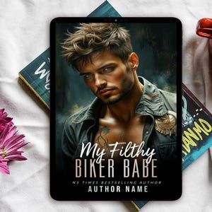 Premade Book Cover - Biker Babe - Steamy romance, Ebook Cover, Spicy Romance, forbidden, billionaire, enemies, Digital Book Cover Art