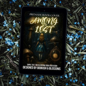 Portada de libro prediseñada - Entre los perdidos - Romance de fantasía oscura, portada de libro electrónico, fantasía urbana, ciencia ficción, fantasía, arte de portada de libro digital
