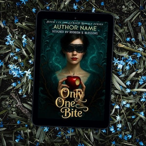 Premade Book Cover - Only One Bite - Dark fantasy romance, Ebook Cover, urban fantasy, fairytale ebook, fantasy, Digital Book Cover Art