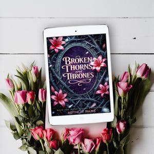 Premade Book Cover - Broken Thorns - Dark fantasy romance, Ebook Cover, urban fantasy, science fiction, fantasy, Digital Book Cover Art