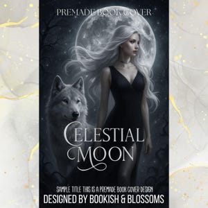 Vorgefertigtes Buchcover - Celestial Moon - Dark Fantasy Romanze, Ebook Cover, Urban Fantasy, Science Fiction, Fantasy, Digital Buch Cover Art
