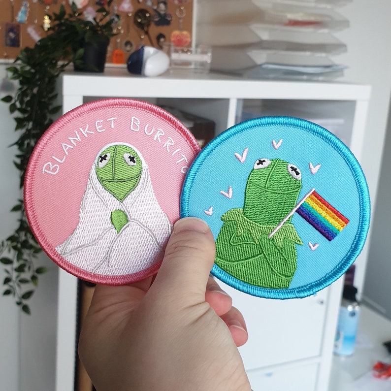 Download Kermit Frog Embroidered Patch | Etsy