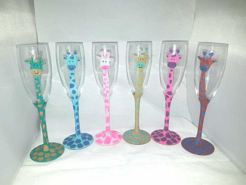 funky glitter glasses