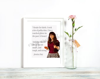 Nueva chica Jessica Day Impresión de cotización digital