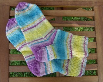 hand knitted socks in size 38