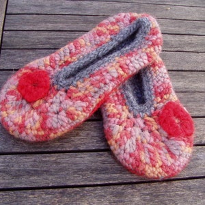 Slippers, felted