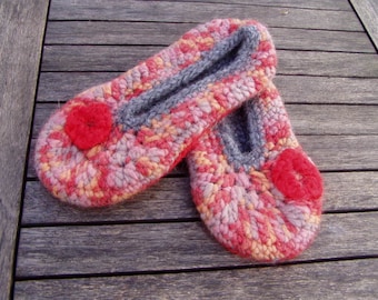 Slippers, felted