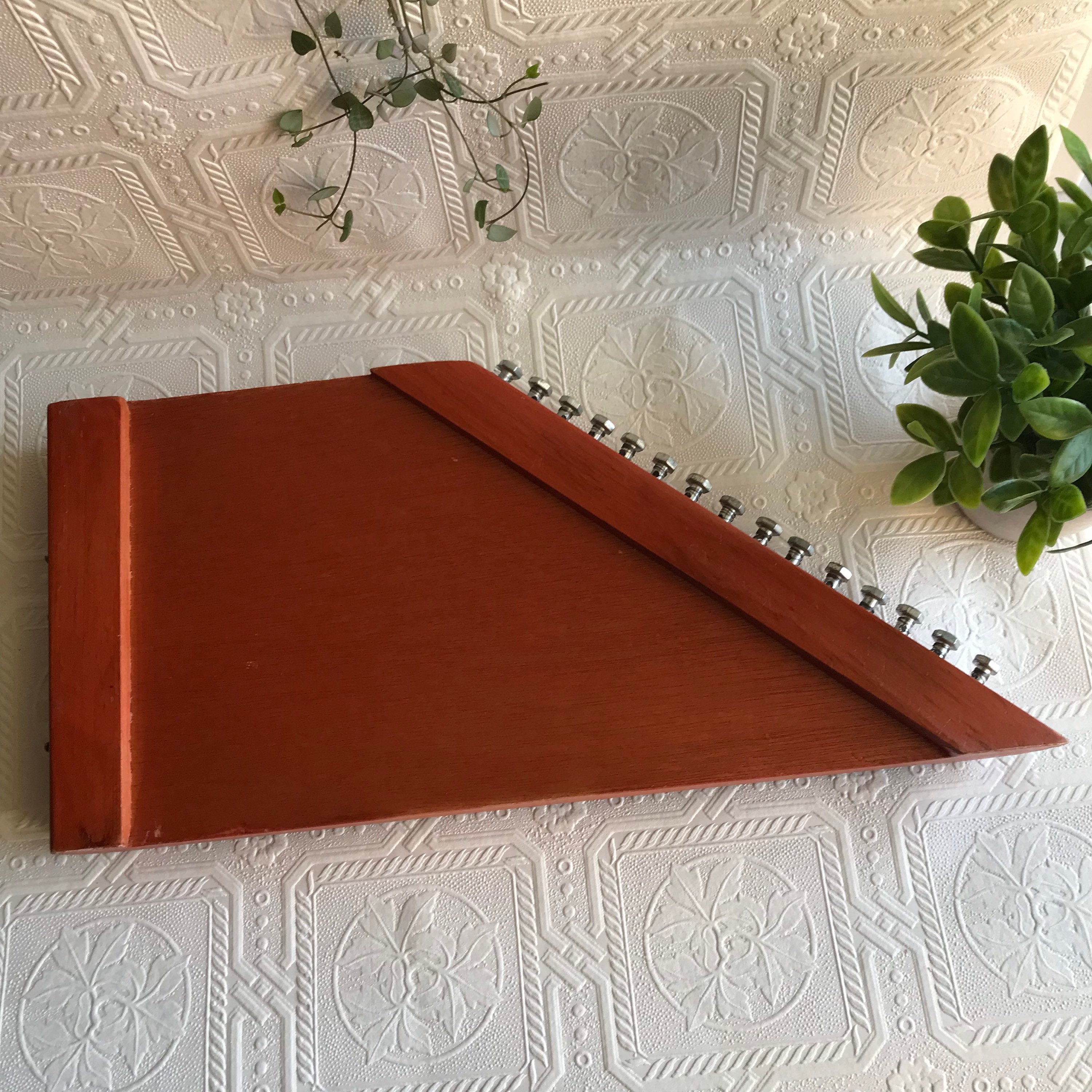 15 String Wooden Zither With Metal Tuning Knobs and Fret Etsy