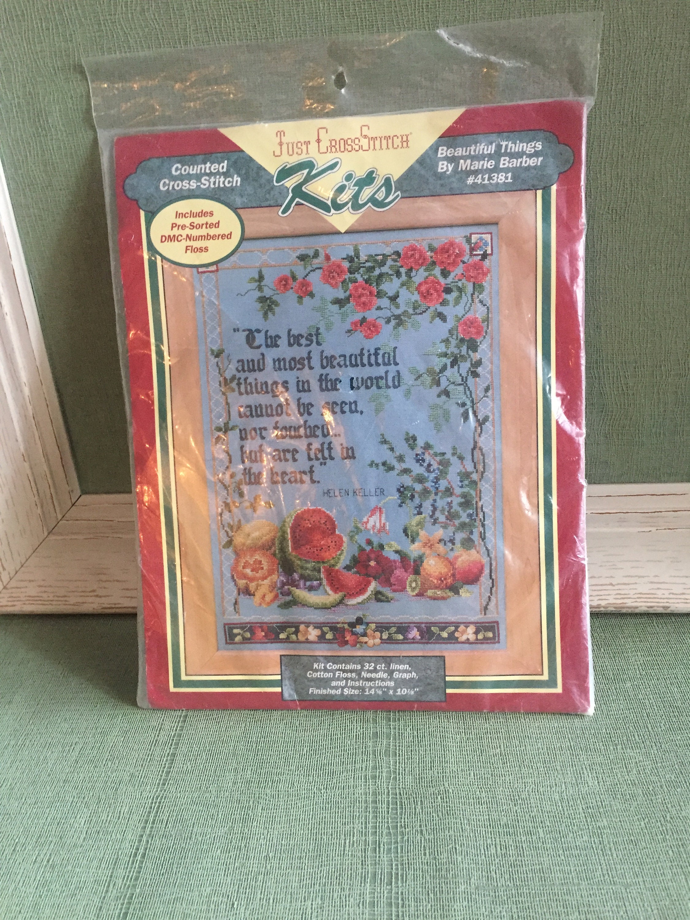 Fruit Mandala Counted Cross Stitch Kit 6 Inch Kit Suitable for Beginners 
