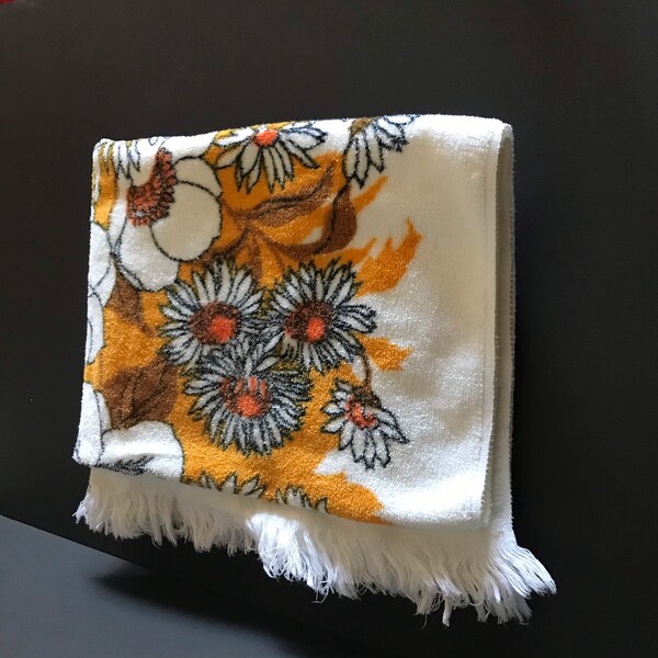Floral Bath Towel Etsy