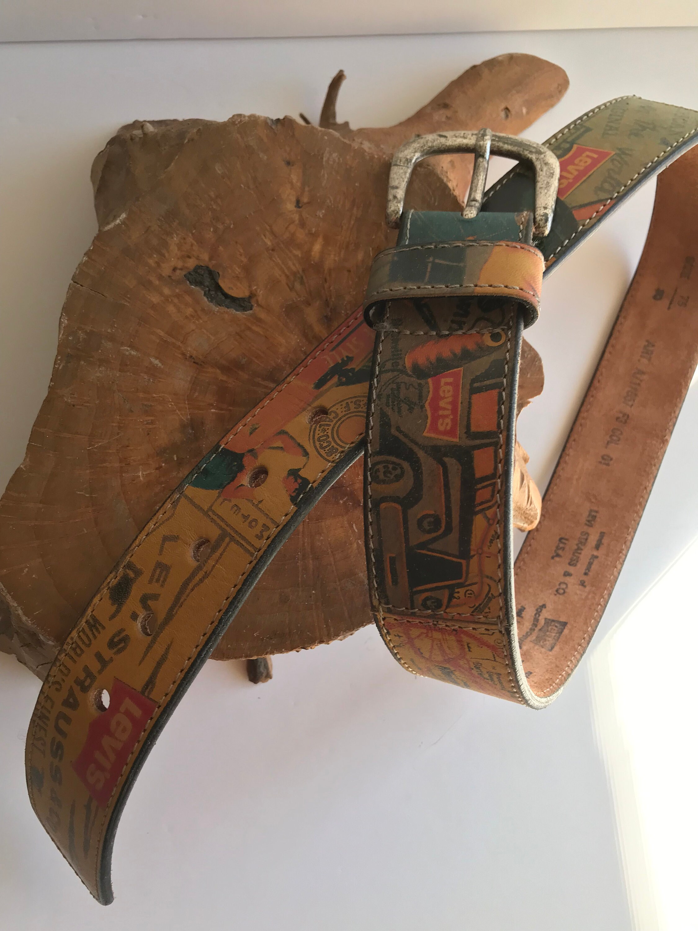 Ceinture en cuir Levi Strauss Co USA fabriquee en Italie Etsy Canada