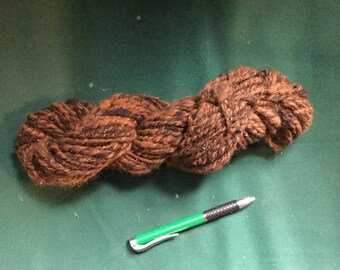 One of a kind undyed alpaca/wool handspun yarn!