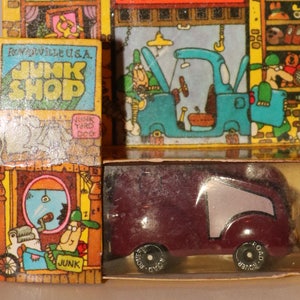 Hallmark ROAD ROVERS (1983) Diecast Junk Shop Toy Car Little Dumpy LJN Toys 1980s Original