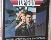 TOP GUN (1986) Cassette Soundtrack Tape Tom Cruise Kelly McGillis Val Kilmer Anthony Edwards Tom Skerritt Harold Faltermeyer Giorgio Moroder