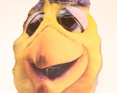 San Diego Padres Chicken Wienerschnitzel Mask (1984) Promo TOPPS Chicken Fan Wiener Schnitzel Hot Dogs Alan Wiggins Tony Gwynn