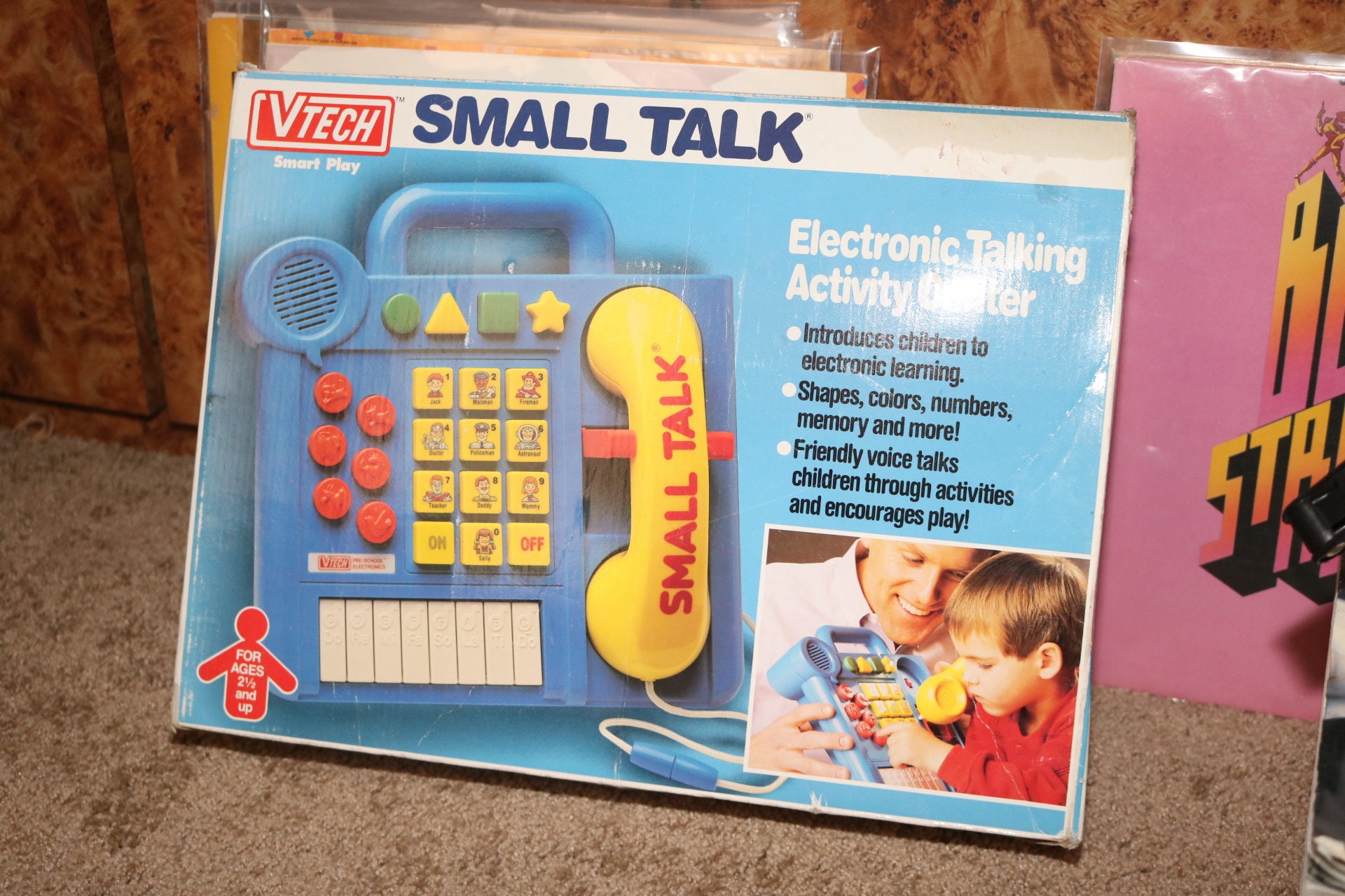 Small Talk 1988 Vtech Electronic Talking Activity Center Kids Police  Dispatcher Toy Works Vintage 1980s Playset in Box Rare 80s 