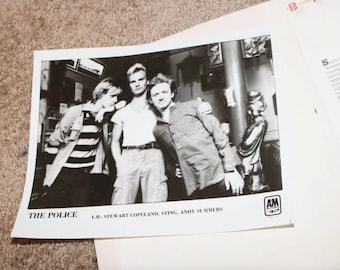 The Police A&M RECORDS 1979-1980 PRESS/Promo/Bio 8x10 Photo Sting
