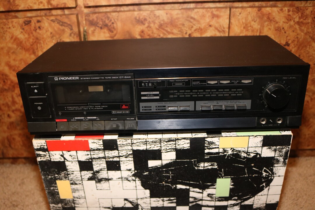 Pioneer Cassette Deck Stereo Preamplifier Vintage 1980s Tested Works