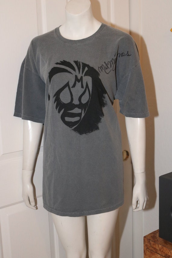 Mil Mascaras Autograph T-Shirt WWF wwe Wrestling P