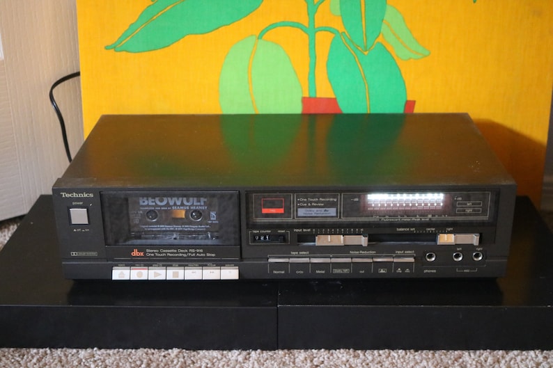 Technics RS-916 Cassette Deck Vintage 1980s Tested Works DBX Tape Player