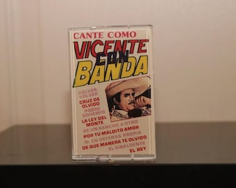 Cante Como Vicente Fernandez Karaoke Cassette Tape Rancheras Cumbia Norteño Banda Old School Latin Latina Mexico Music