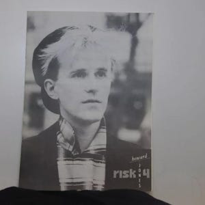 Howard Jones Vtg 1984 Press Release Risk Magazine Music Book Lot