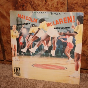 Malcolm McLaren (1983) Record Double Dutch/Hobo Scratch 1980s Jump Rope Cover Boombox Hip-Hop Breakdance Rap Music Scratching DJ