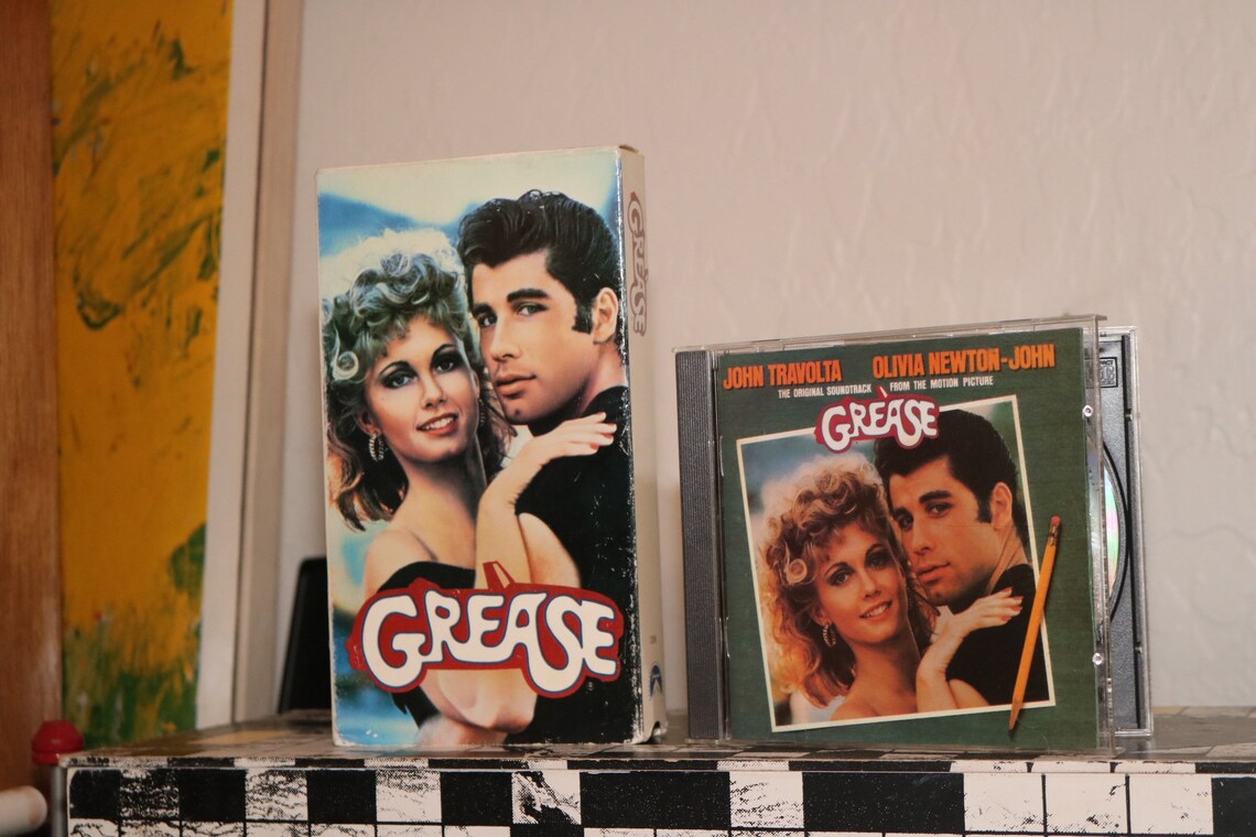 GREASE Vhs CD Original Motion Picture Soundtrack Lot Warren - Etsy