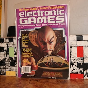 ELECTRONIC GAMES (1983) Magazine Joystick 1980s Video Wico Ms. Pac Man Guide Dragon Fire Spectra Tiger Vision Computer CommaVid Questar