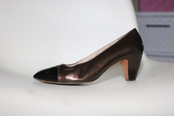 Salvatore Ferragamo PUMPS 1980s-1990s Size 7.5 Wo… - image 2