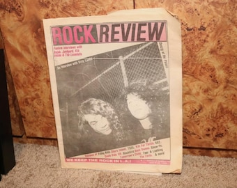 DIRTY LOOKS Cover (1989) Los Angeles Rock Review Record Magazine w/ Danzig Henrik Ostergaard, Jimmy Chartley and Boyd Baker