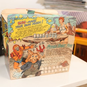 He-Man She-Ra (1987) Burger King Box Master Of The Universe MOTU Orko Skeletor She-Ra Château de Teela Grayskull Métal vintage des années 1980