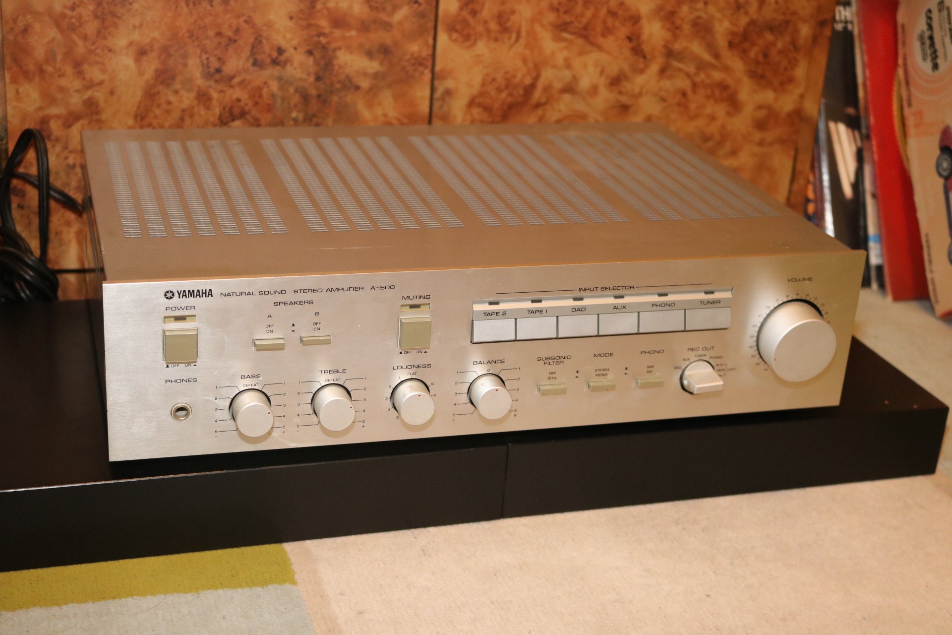 Yamaha A-500 ステレオアンプ Yamaha A-500 Natural Sound Stereo Amplifier Integrated Amplifier