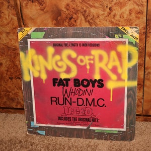 KINGS of Rap Record (1985) Fat Boys Run DMC Whodini Divine Sound Gifted 4 Roxanne UTFO Record Rap Vinyl 1980s Hip Hop Vinyl HipHop Electro
