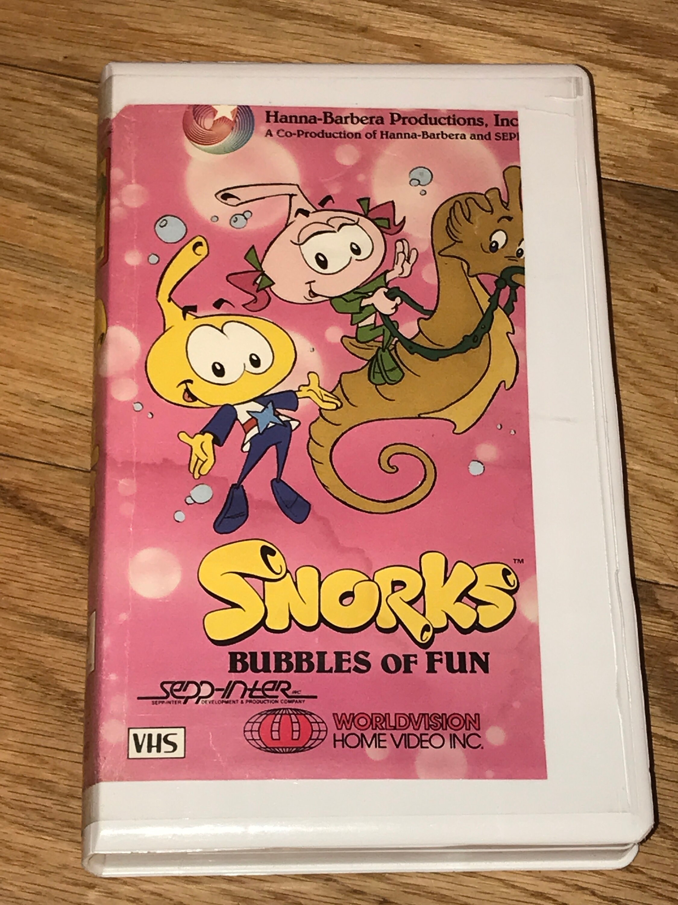 SNORKS Bubbles of Fun 1987 Plush Toy Cartoon Series 1980s Television