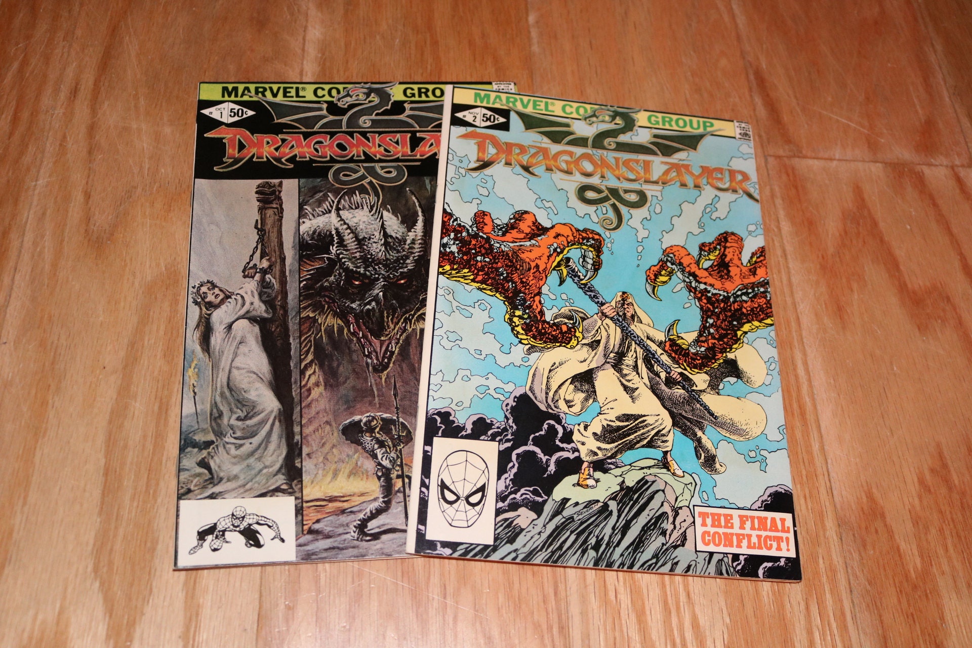 Dragonslayer 1 and 2 Comic 1981 Book Marvel Comics Peter - Etsy India