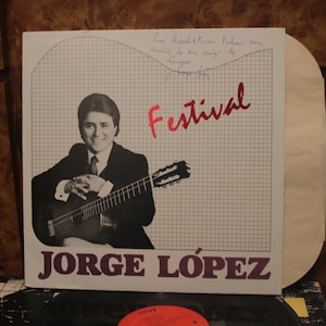 Jorge Lopez (1986) Schallplatte Vinyl LP "Festival" Gitarre Gustavo Klassik Sumbia Norteño Banda Alte Schule Lateinisch Lateinische MusikPlatte