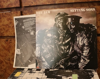 The Jam Record Setting Sons Vintage 1980s Vinyl Ska Punk Post Disco New Wave 80s English Paul Weller Bruce Foxton Rick Buckler