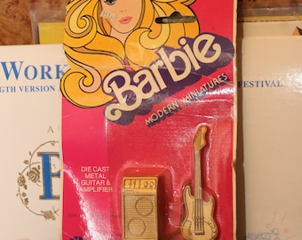 Barbie Rock Concert 1970s-1980s Electric Guitar Amp Diecast Metal Rockers Fashion Glamour Wardrobe Accessory