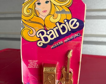 Barbie Rock Concert 1970s-1980s Electric Guitar Amp Diecast Metal Rockers Fashion Glamour Wardrobe Accessory