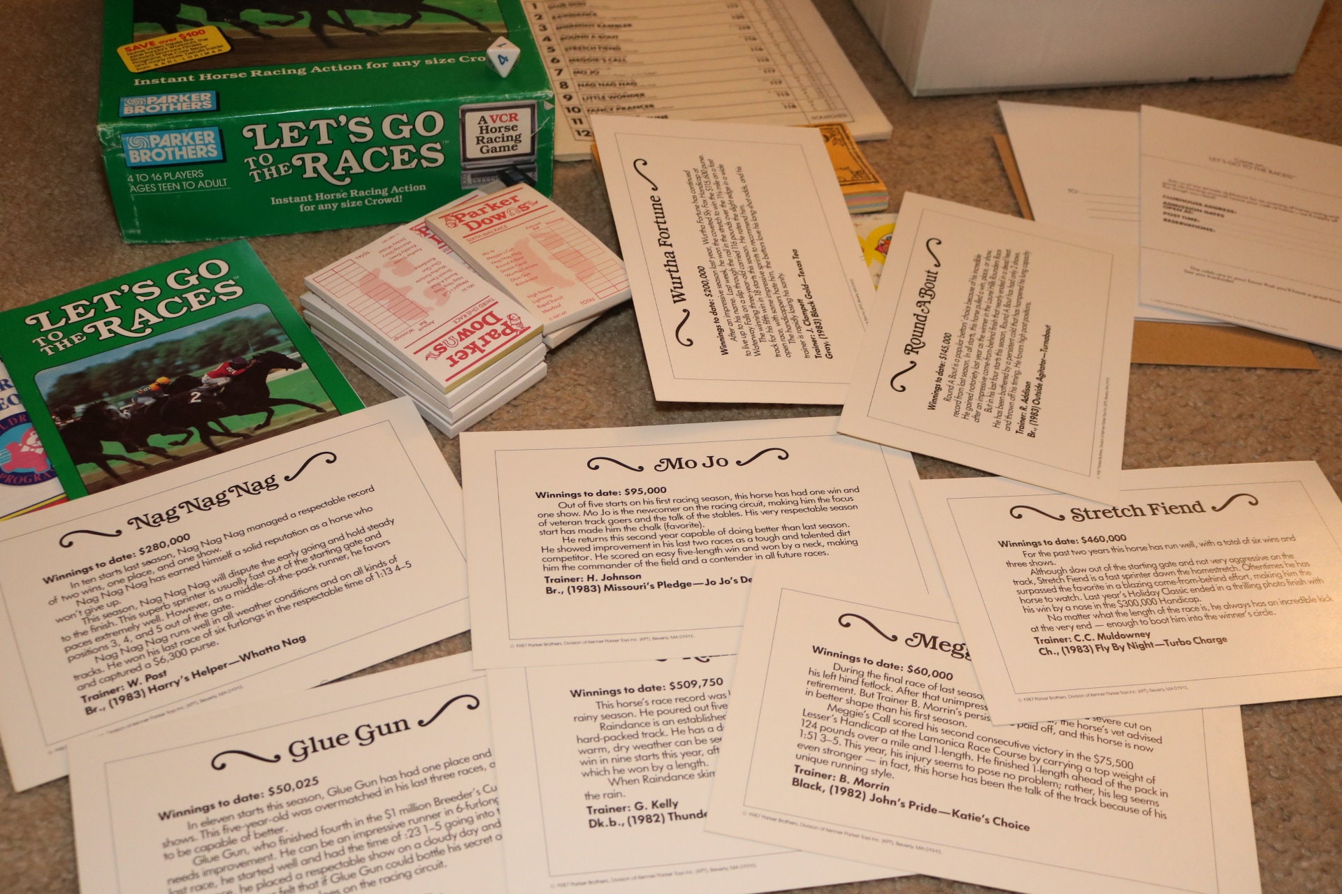 Let's Go to the Races 1987 VHS Game by Parker Brothers Etsy