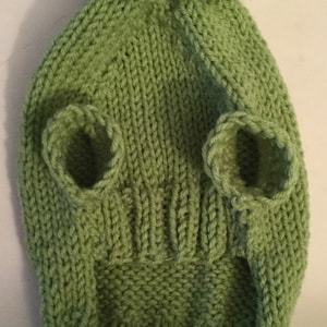 Knitted Dog Sweater , small, 12&quot; long, bright green