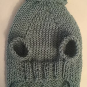 Knitted Dog Sweater , small, 12&quot; long, sea green