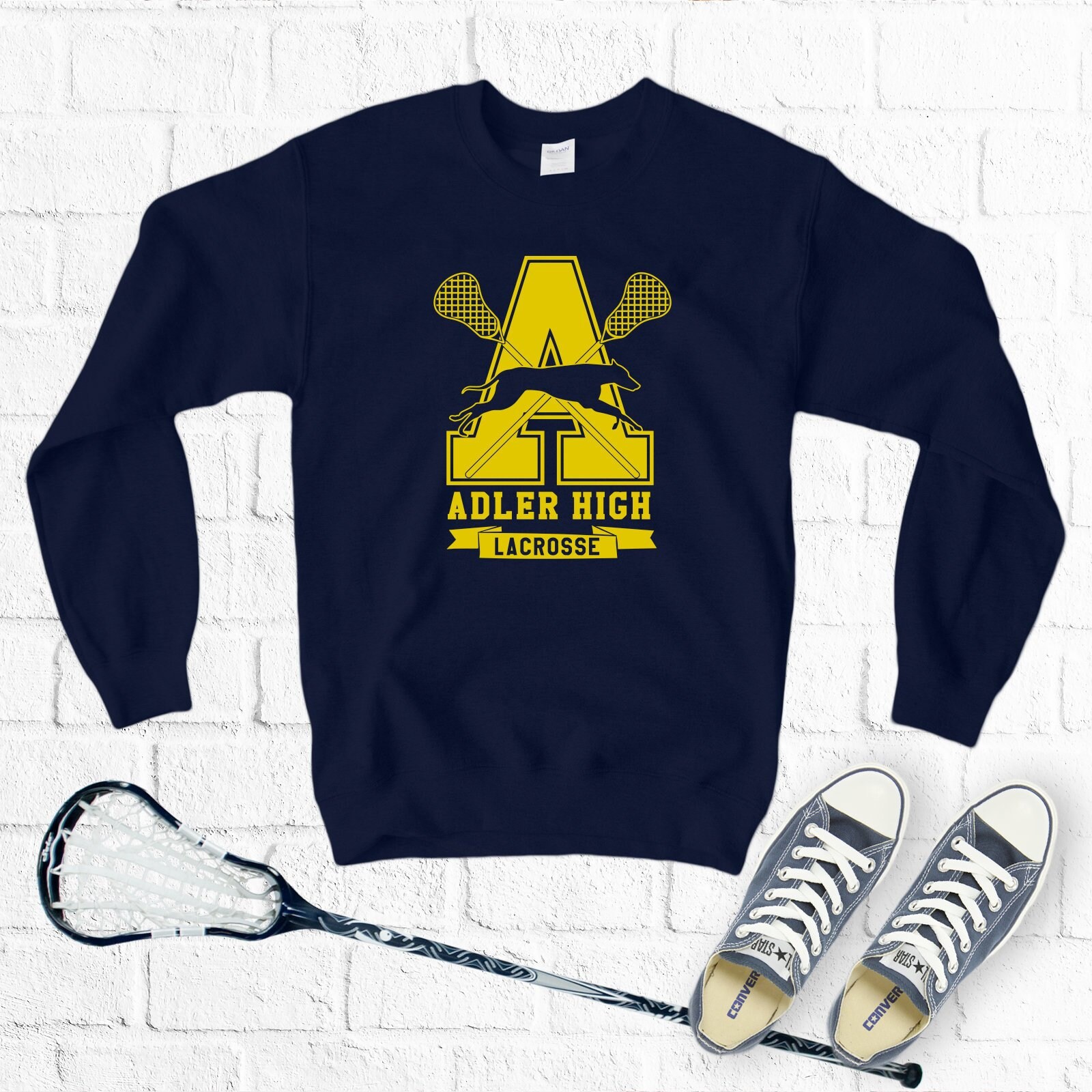 Adler High School Sweatshirt Peter Kavinsky Lacrosse Etsy