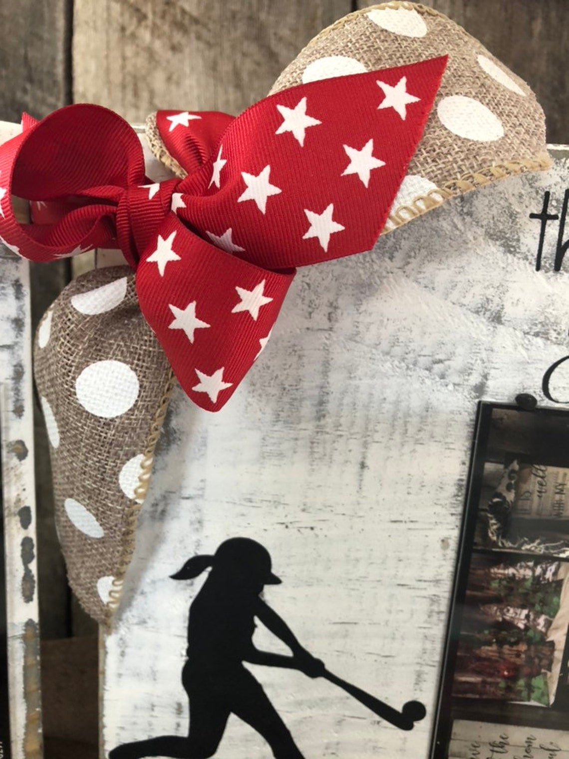 Softball Picture Frame Youth Sports Frame Wood Picture Etsy