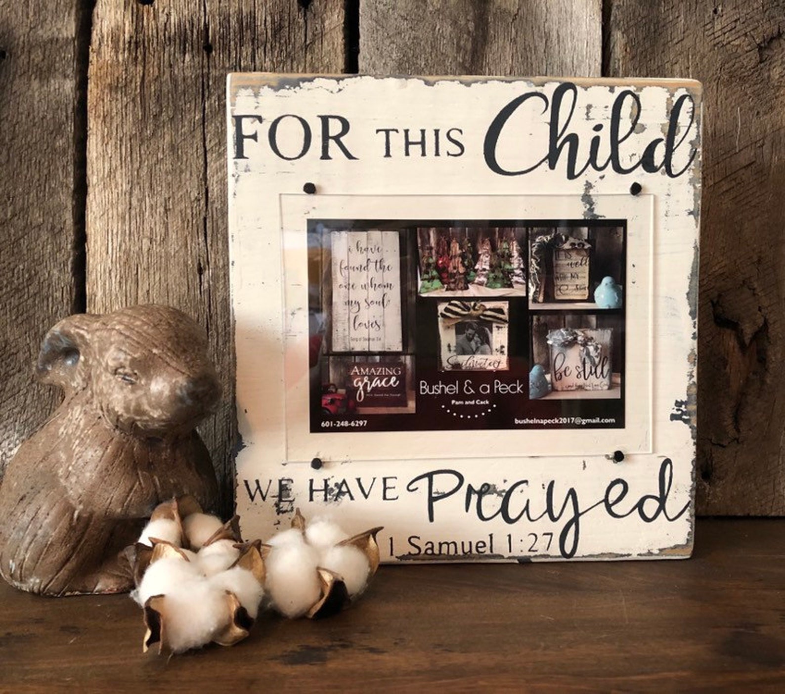 Christian Baby Gift for This Child We Have Prayed Baby Frame Etsy