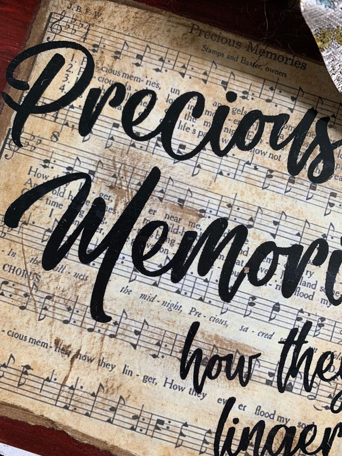 Precious Memories Hymn Sign Inspirational Sign Sheet Music - Etsy