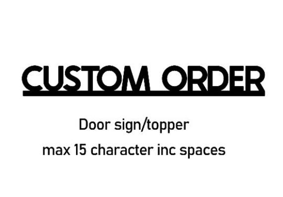 Custom Order for Clare