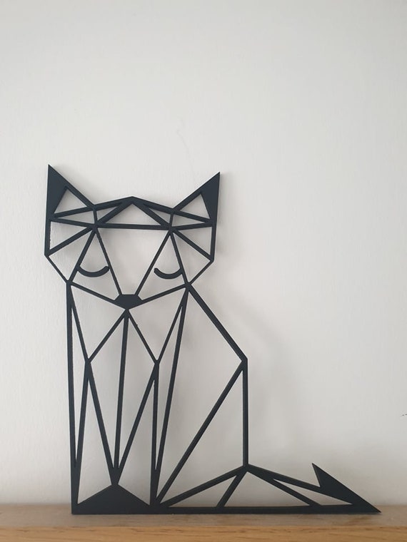 Sleeping Fox Geometric Nursery Decoration